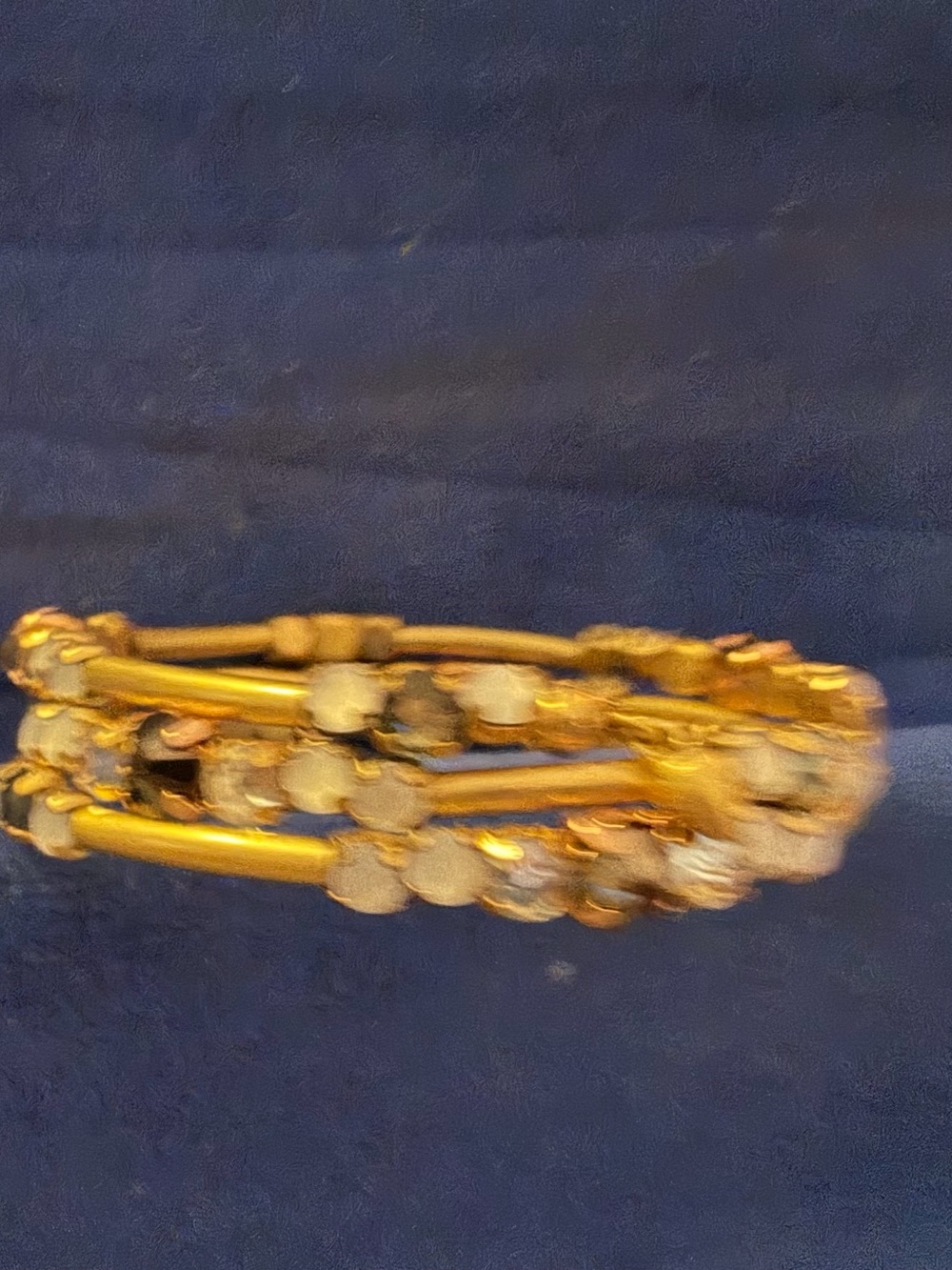 Stella & Dot Goldtone Multi-Strand Bracelet with Clear Stones
